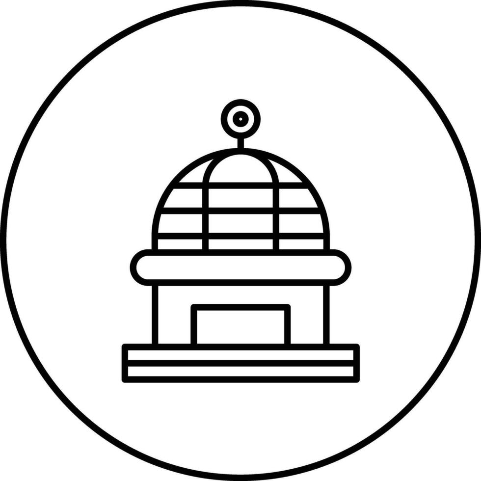 icono de vector de cúpula