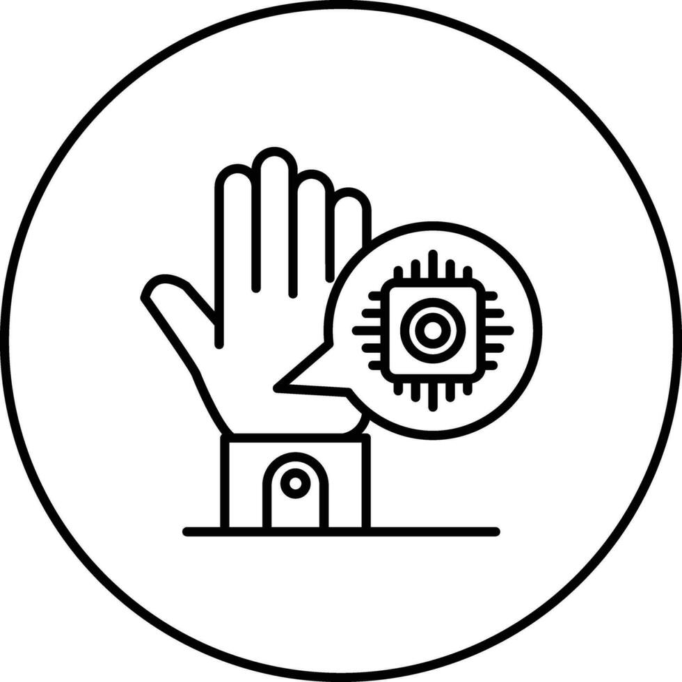 Microchip Implant Vector Icon