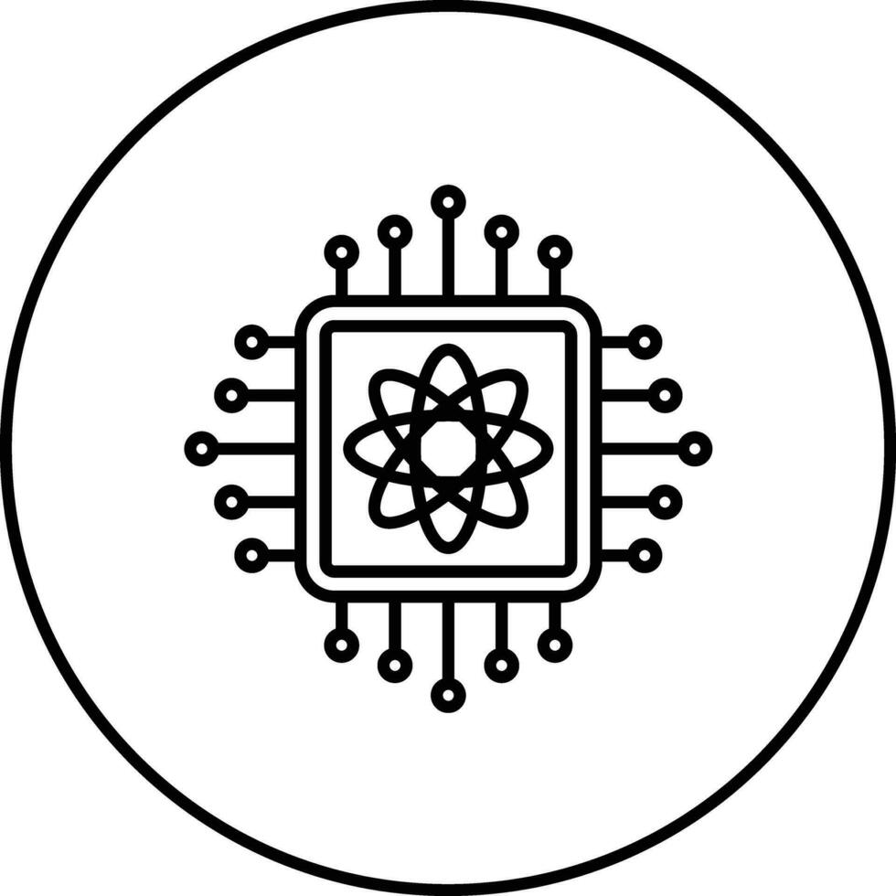 Quantum Technology Vector Icon