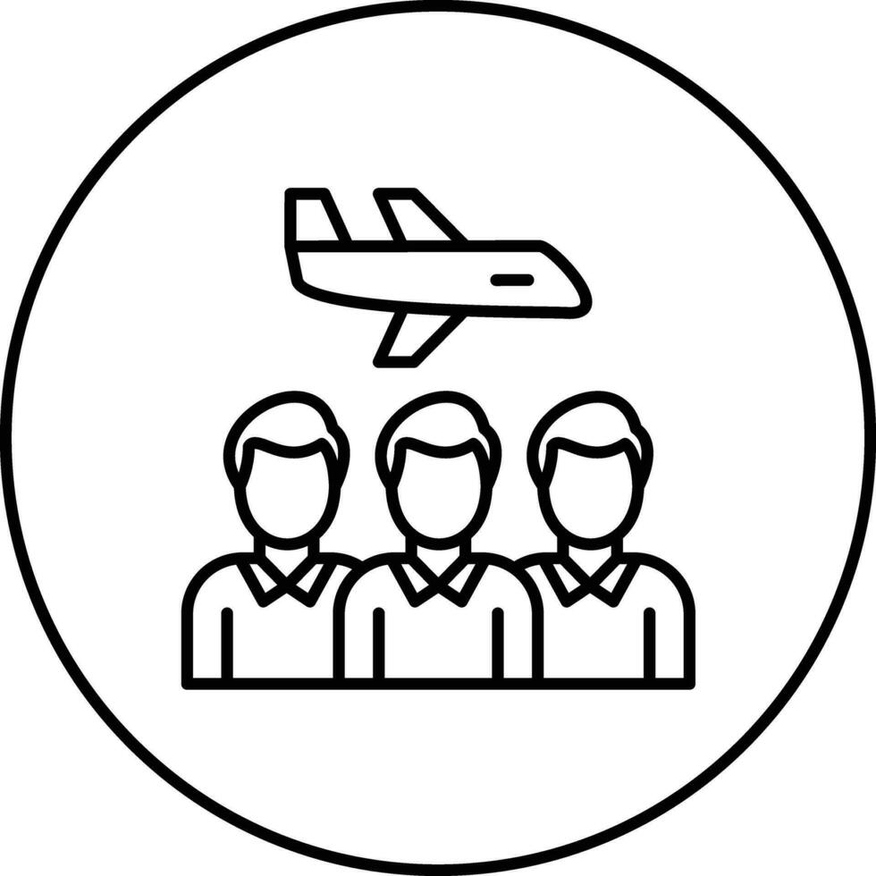 grupo viaje vector icono