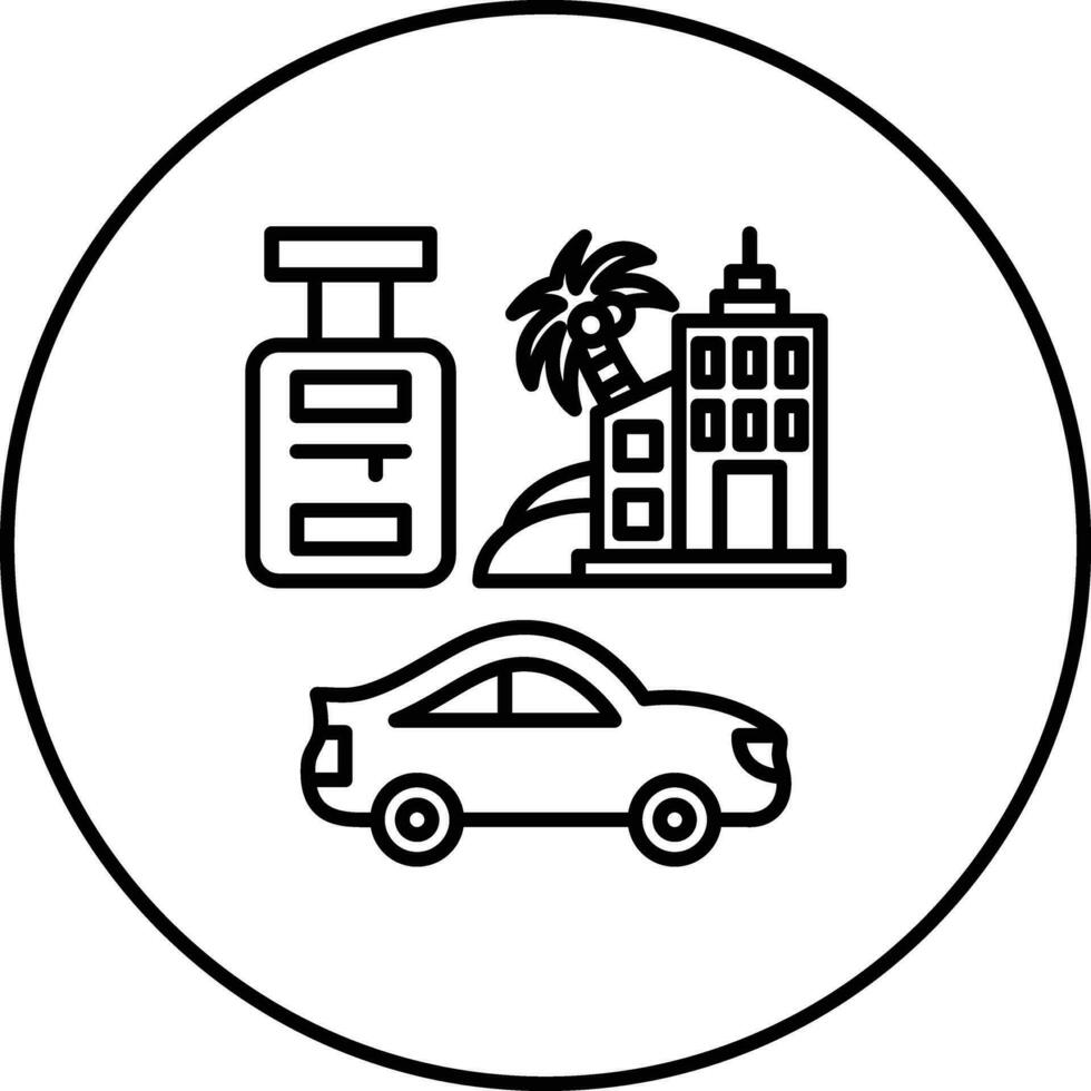 Tour Package Vector Icon