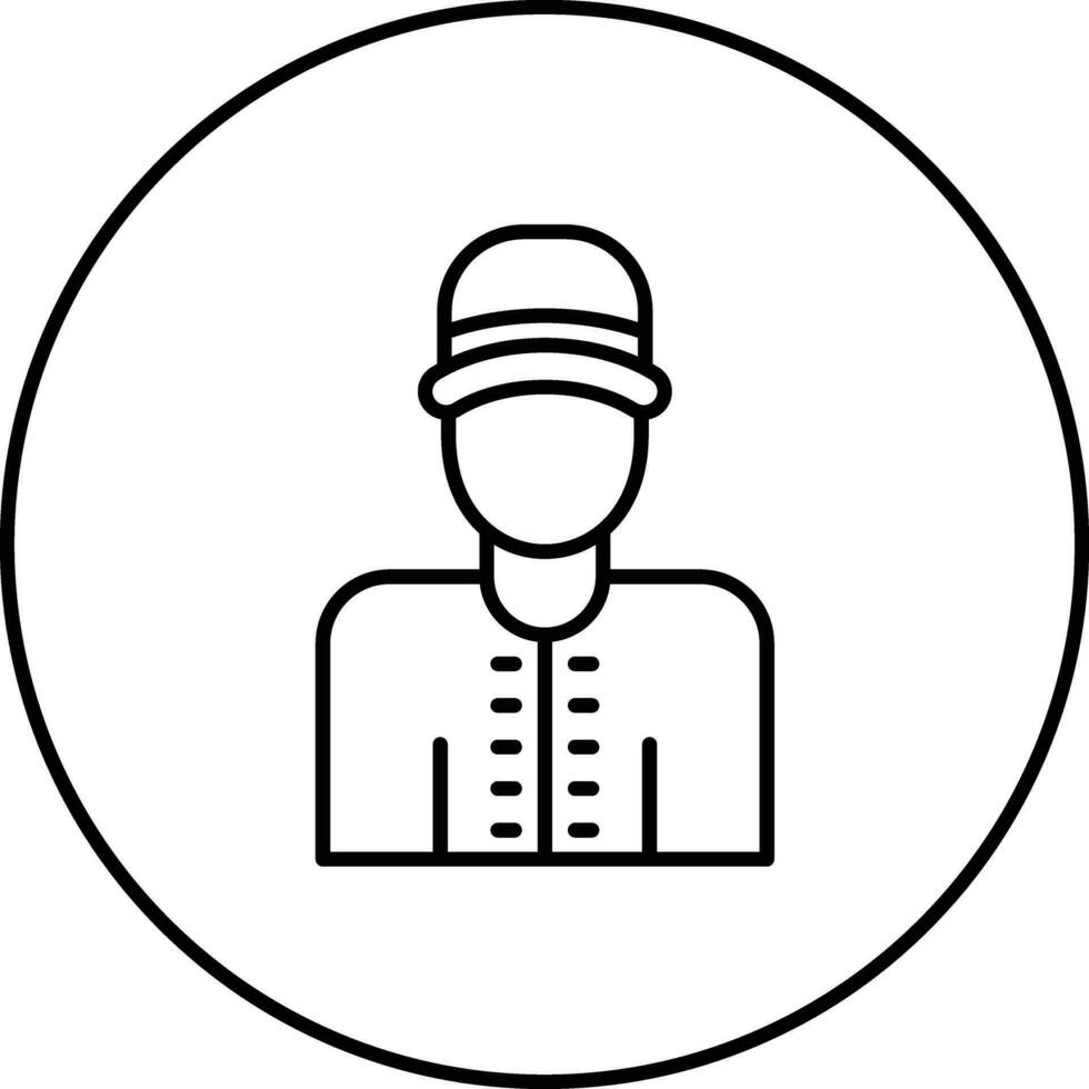 Delivery Man Vector Icon