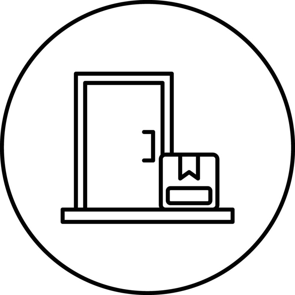 Delivery On Doorstep Vector Icon