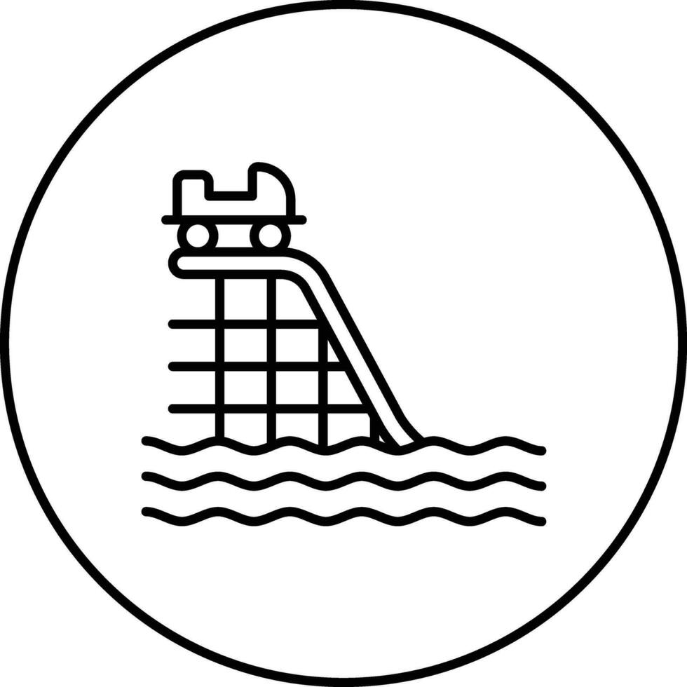 Water Coaster Vector Icon