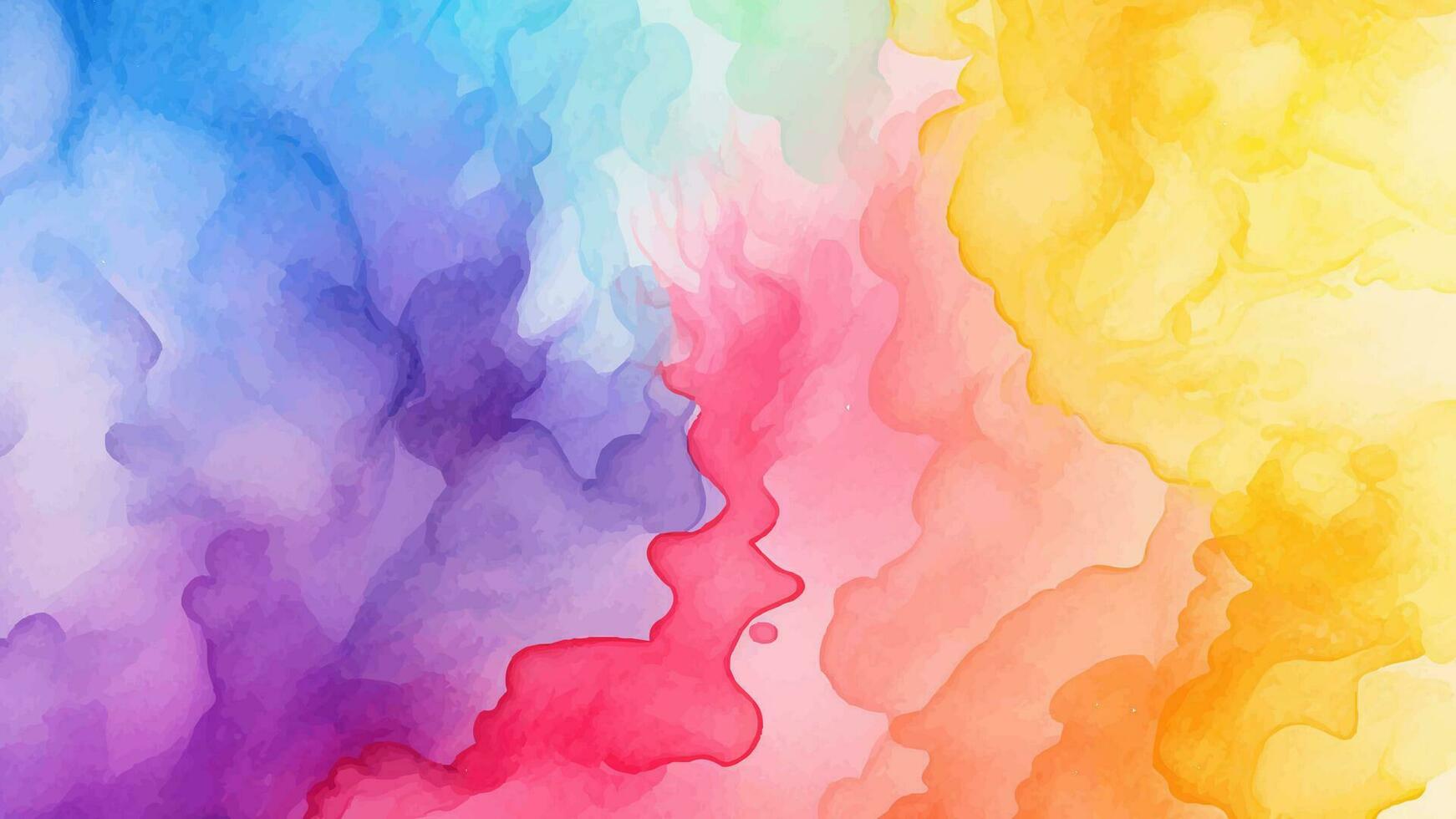 Abstract pastel watercolor background. Rainbow watercolour pattern