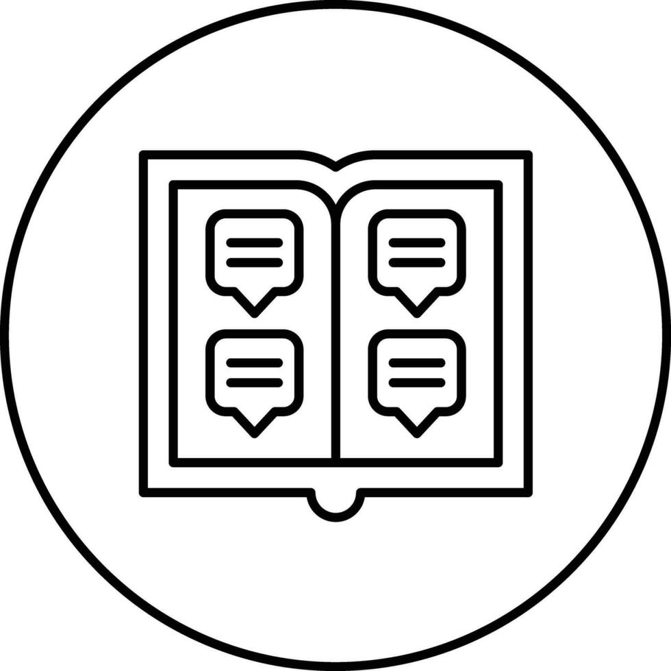 Open Book Vector Icon