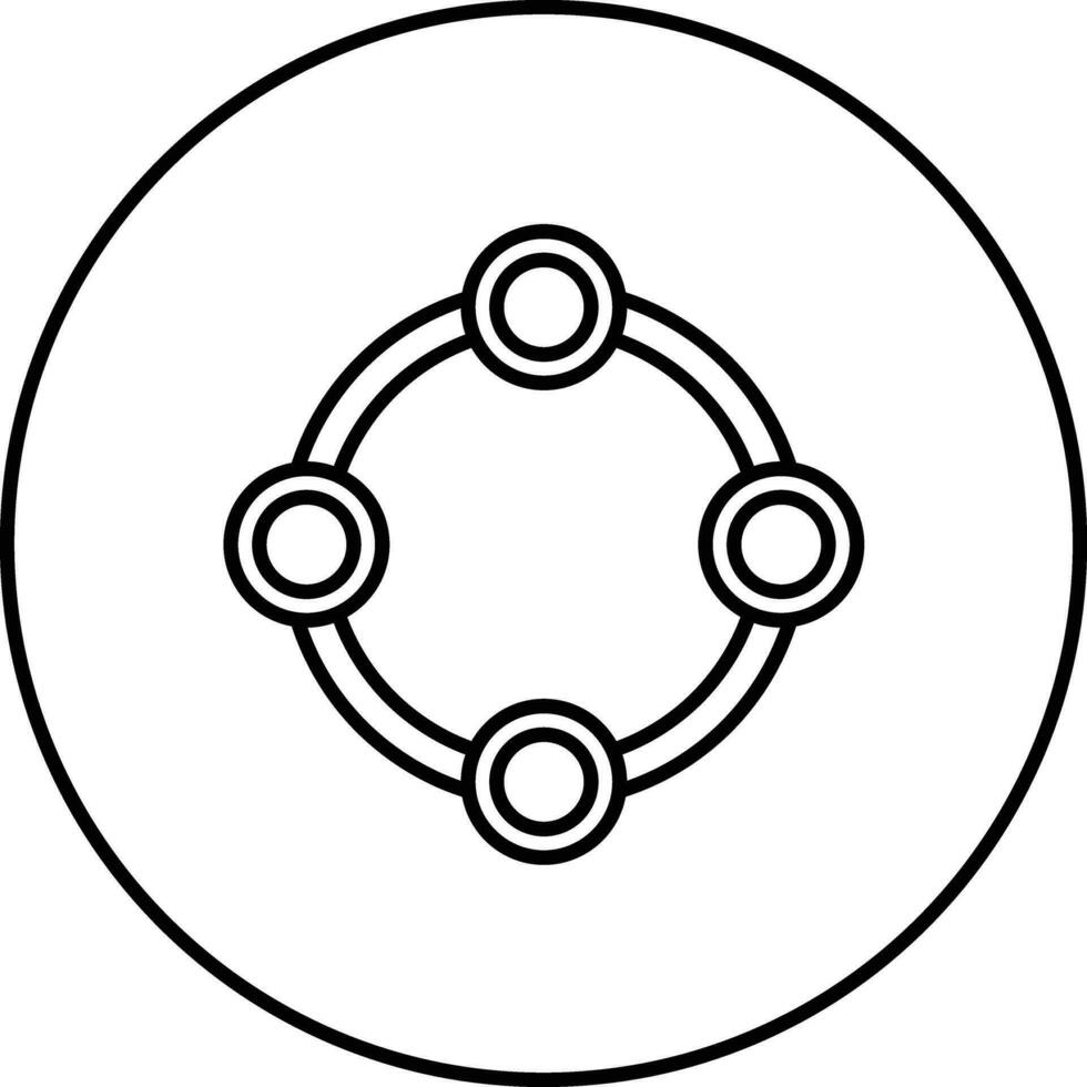 Circle Relationship Vector Icon