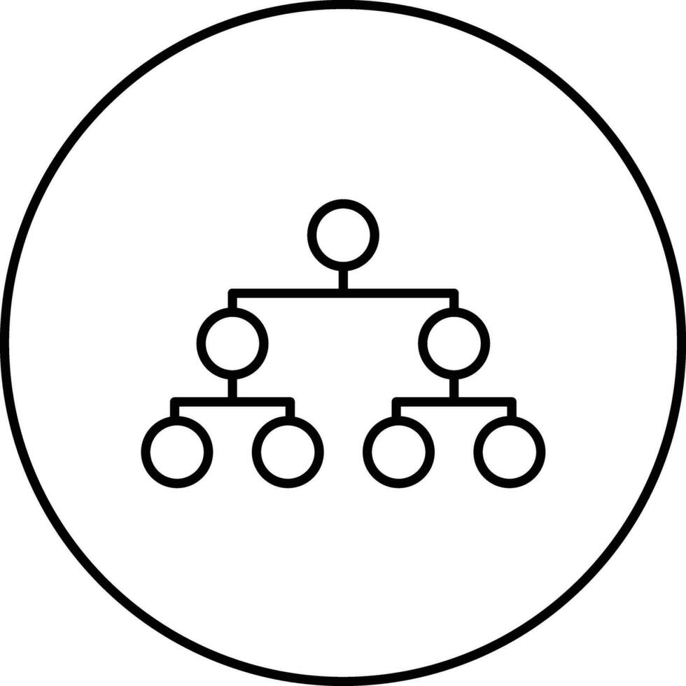 Circle Picture Hierarchy Vector Icon