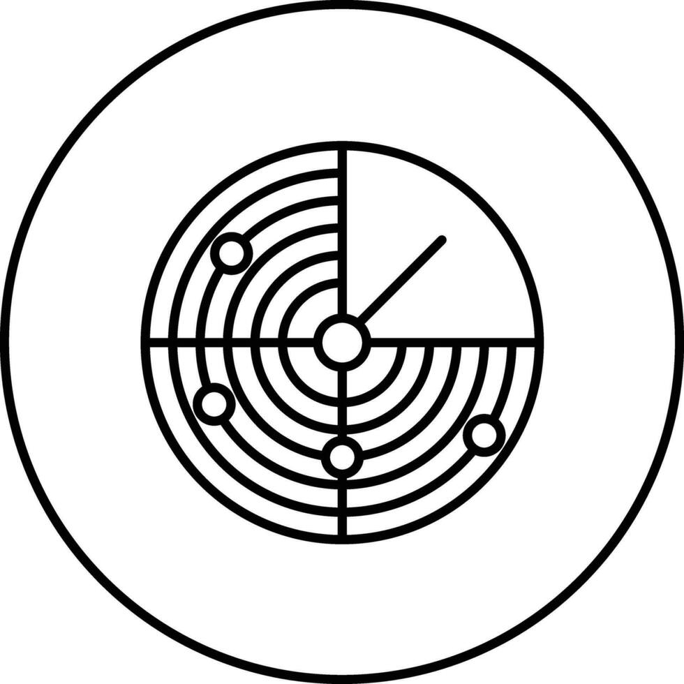 Radar Vector Icon