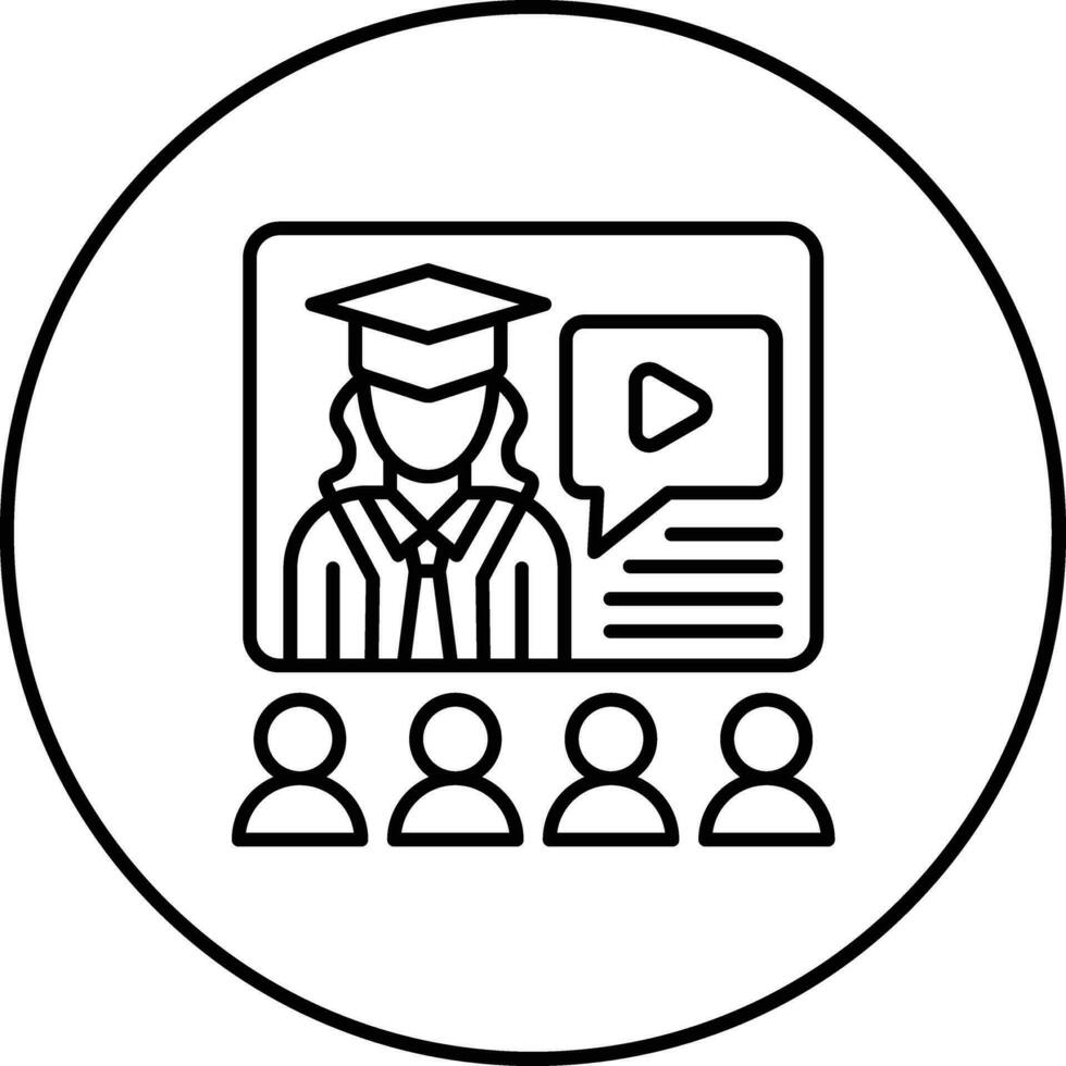 Distance Learning Vector Icon