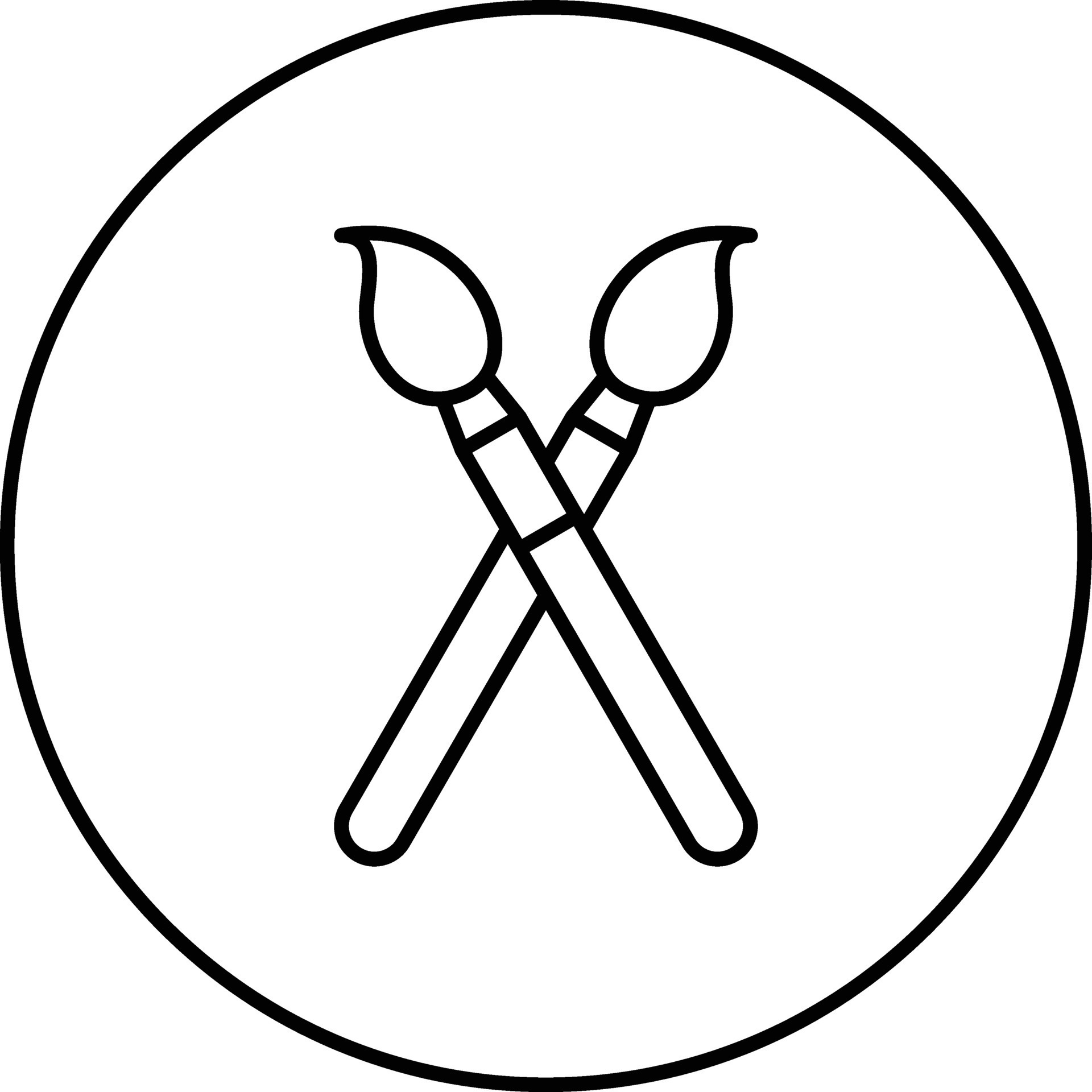 Paint Brushes Vector Icon 32212364 Vector Art at Vecteezy