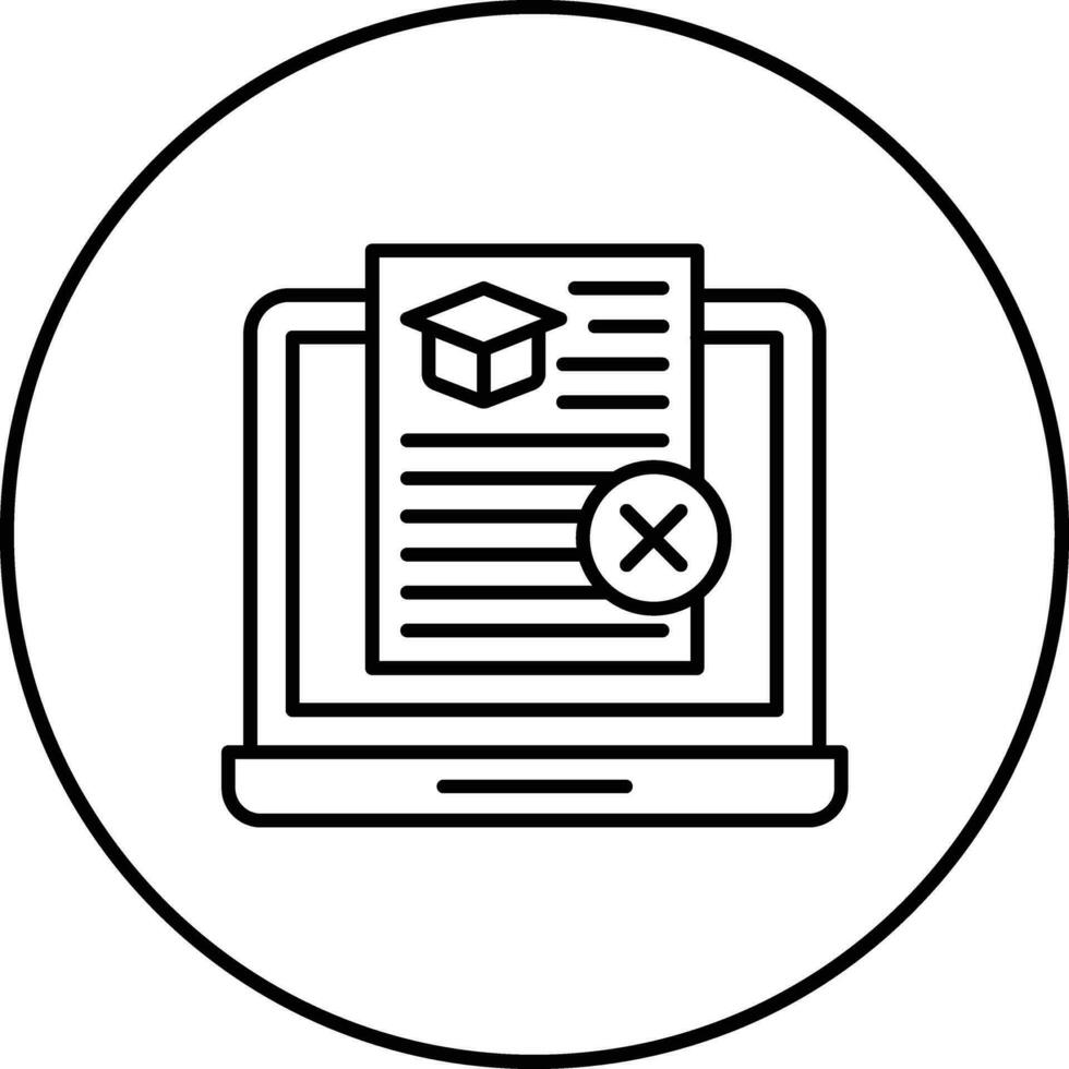 Rejected Assignment Vector Icon