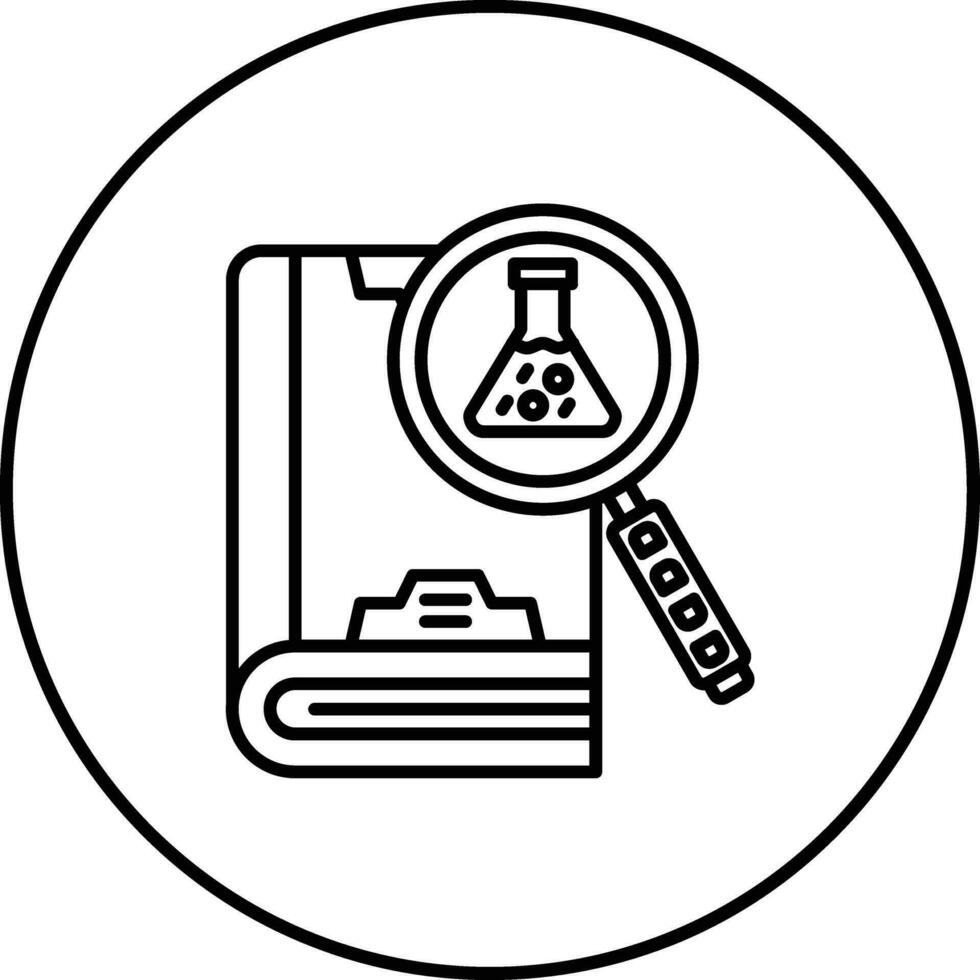 icono de vector de investigación científica