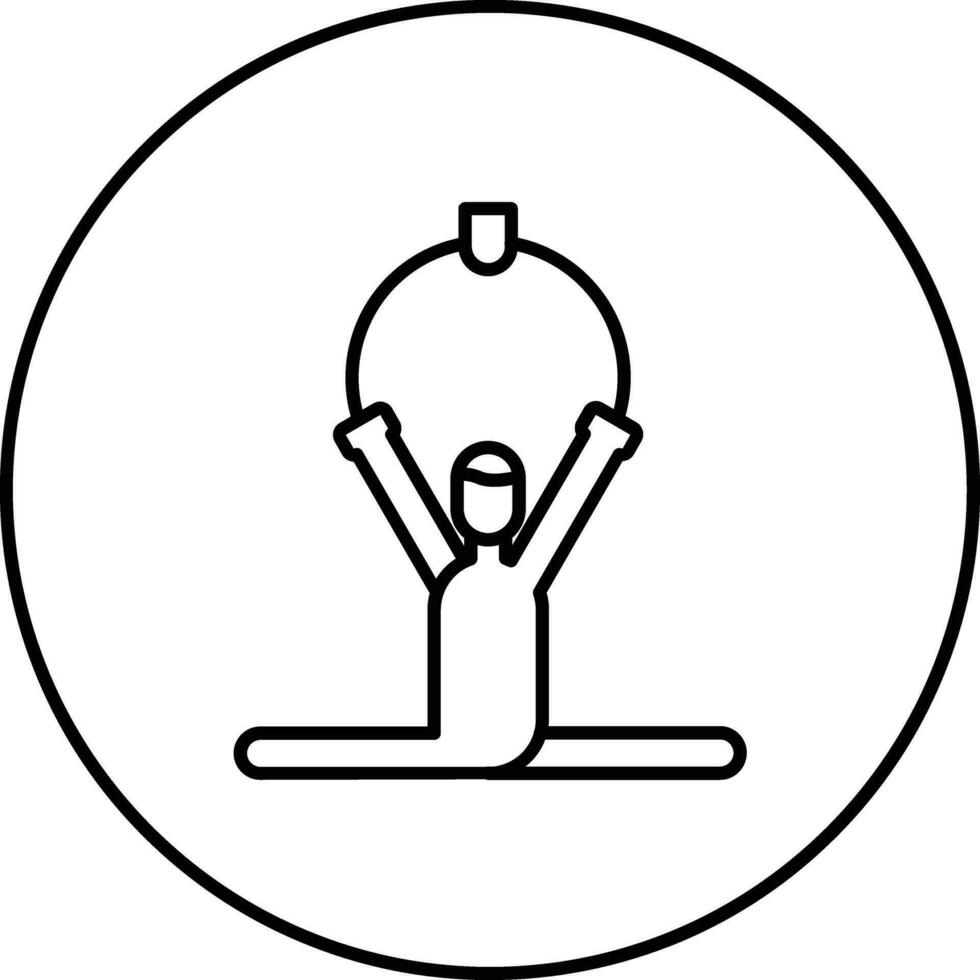 Trapeze Artist Vector Icon