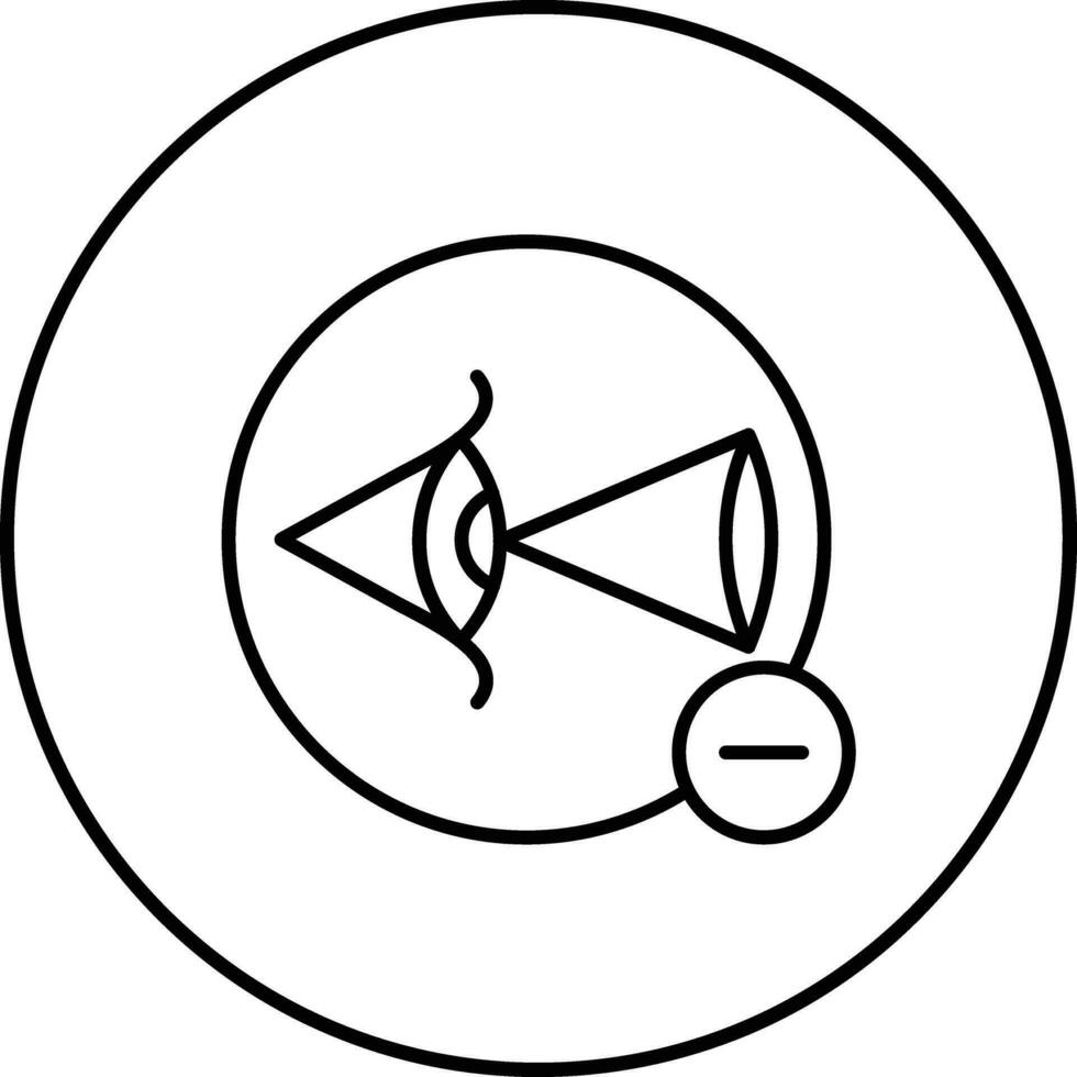 astigmatismo vector icono
