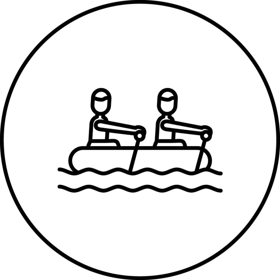 Rafting Vector Icon