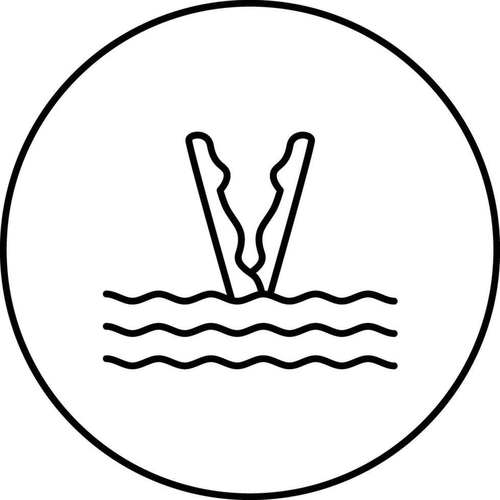 Synchronized Diving Vector Icon