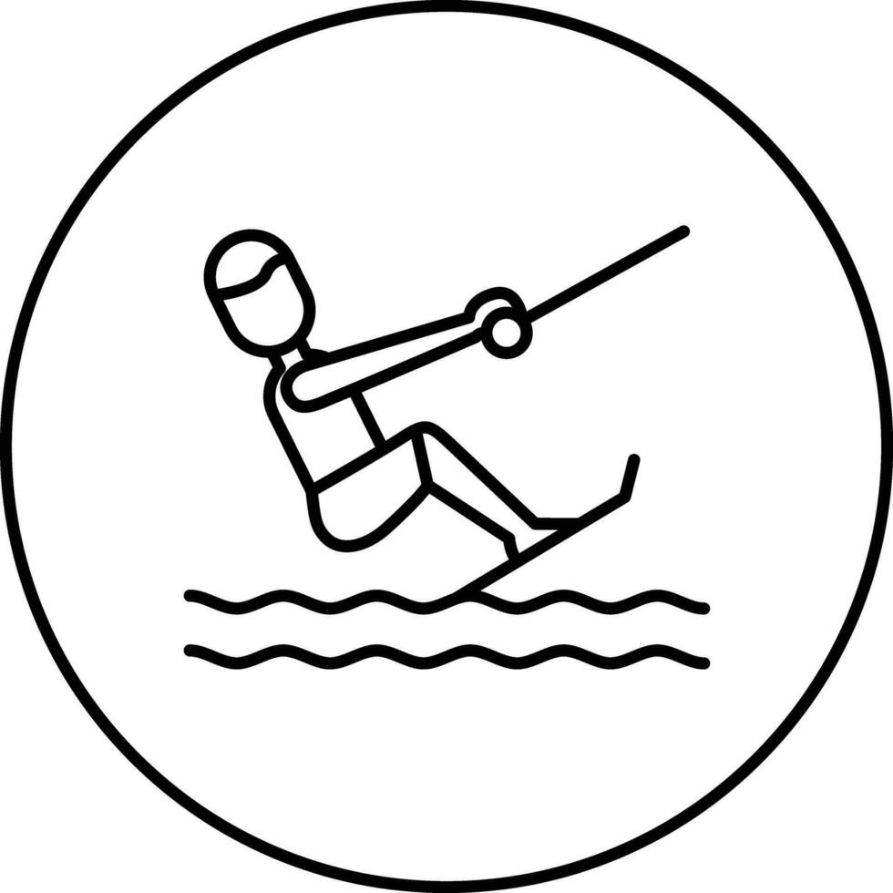 Wakeboarding Vector Icon