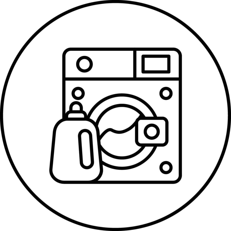 Natural Laundry Detergent Vector Icon