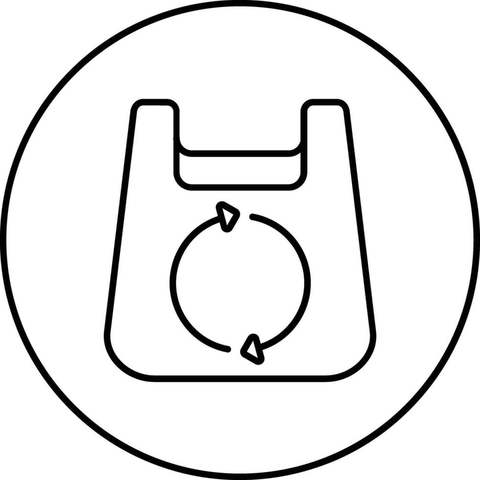 Reusable Grocery Bag Vector Icon