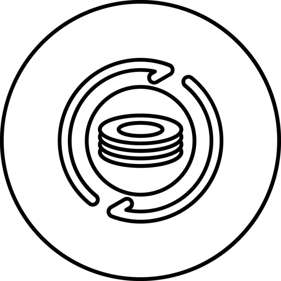 Reusable Plates Vector Icon