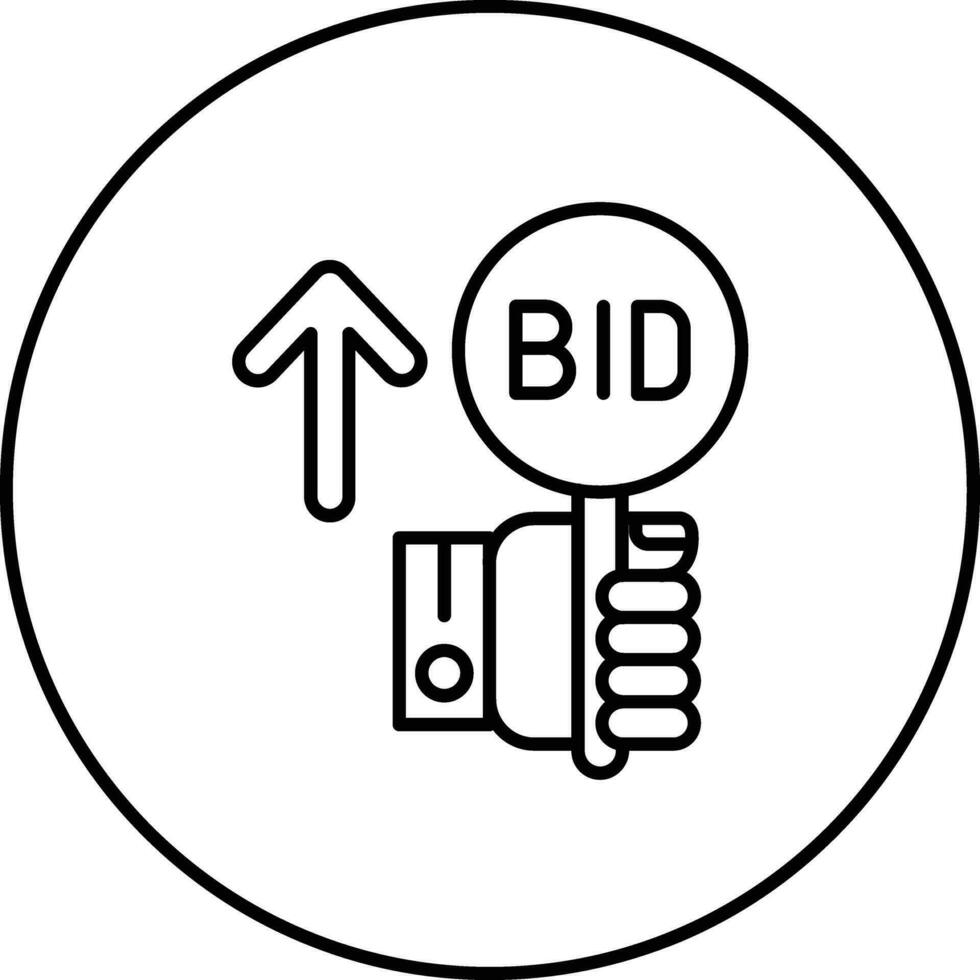 Advance Bid Vector Icon