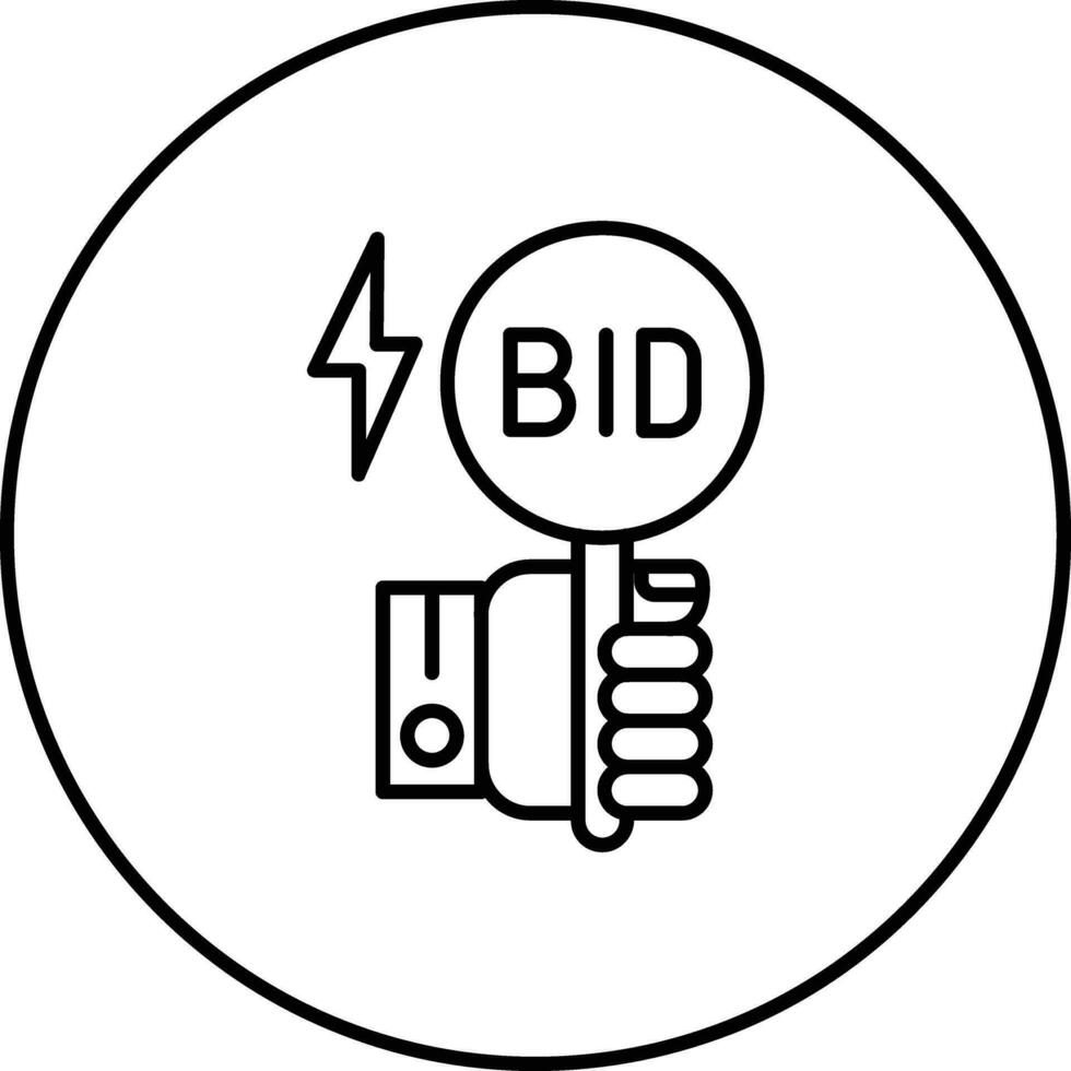 Quick Bid Vector Icon