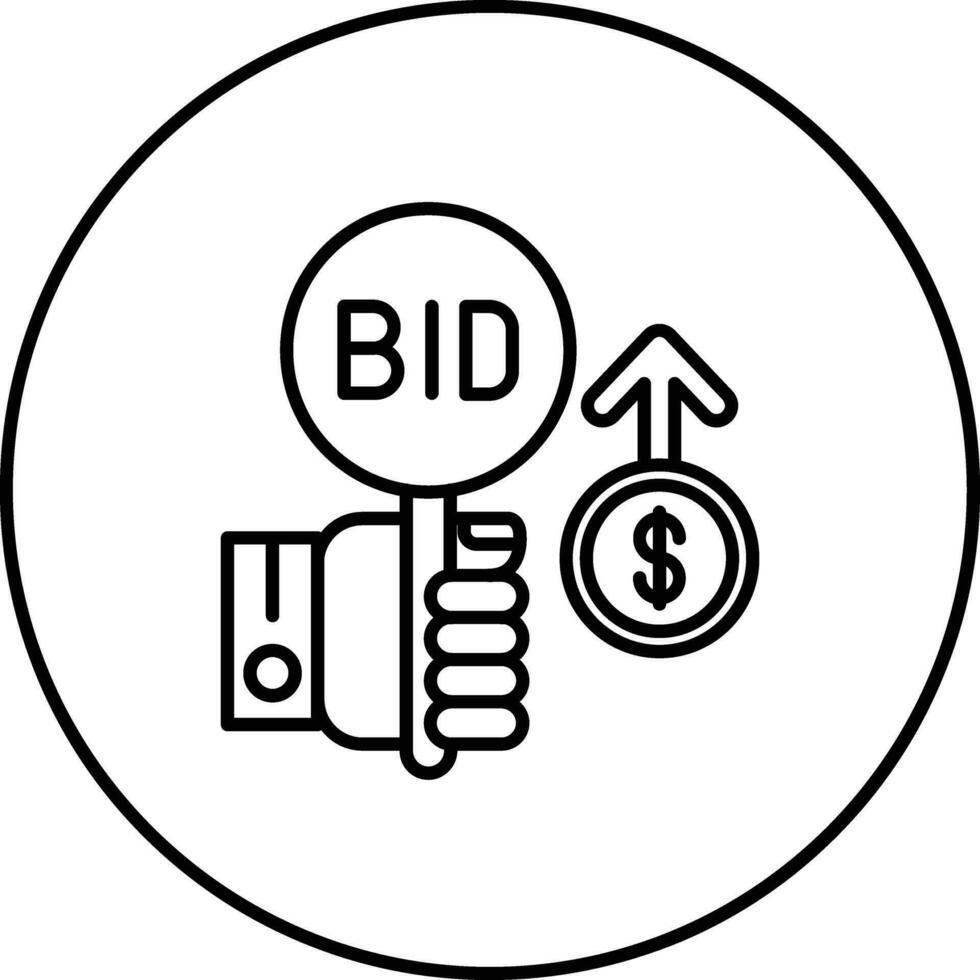 Bid Increment Vector Icon