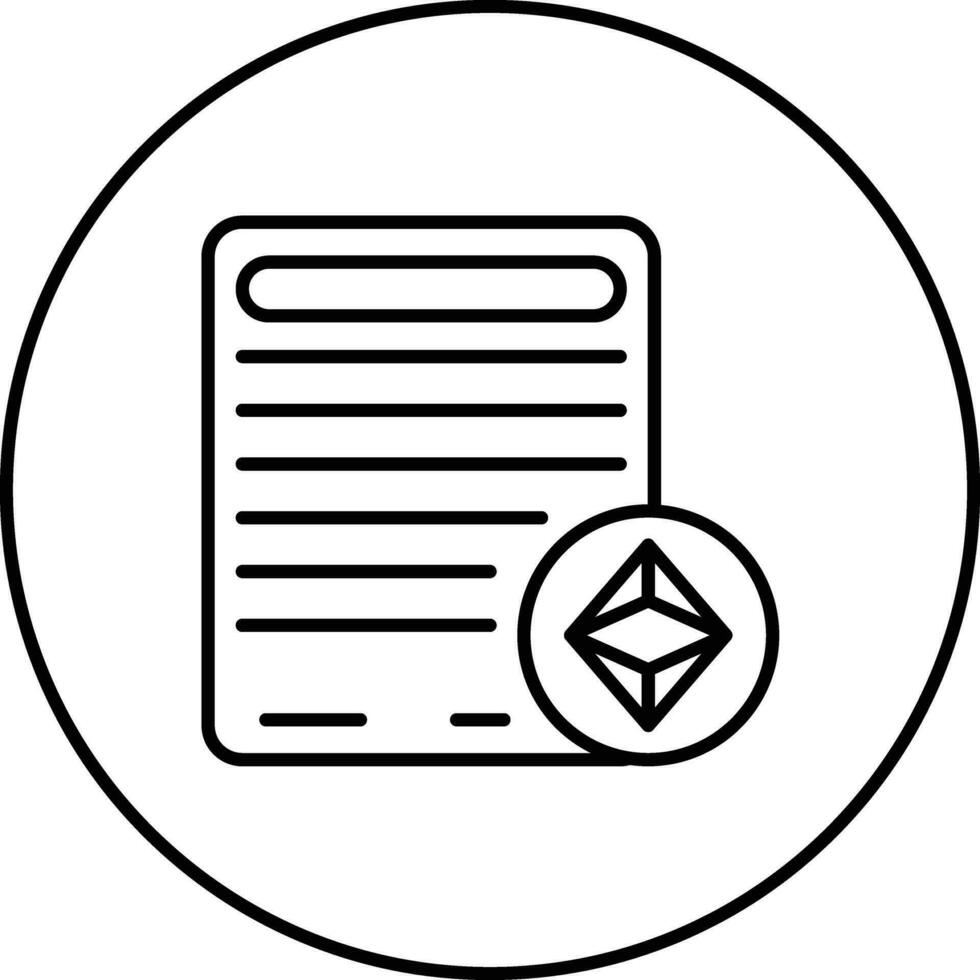Digital Contract Vector Icon
