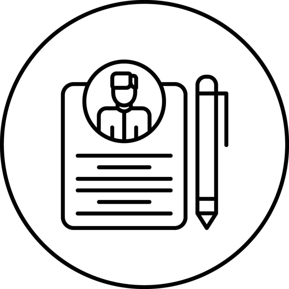 Job Application Vector Icon
