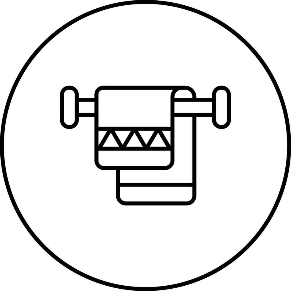 Towel Rack Vector Icon