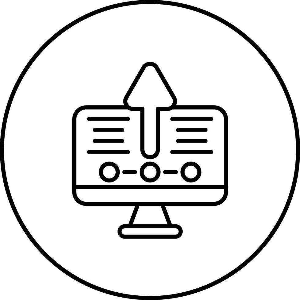 Upgrade Desktop Vector Icon