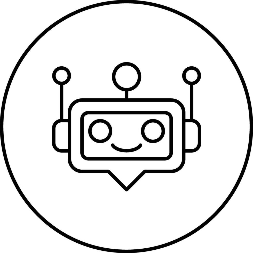 icono de vector de robot