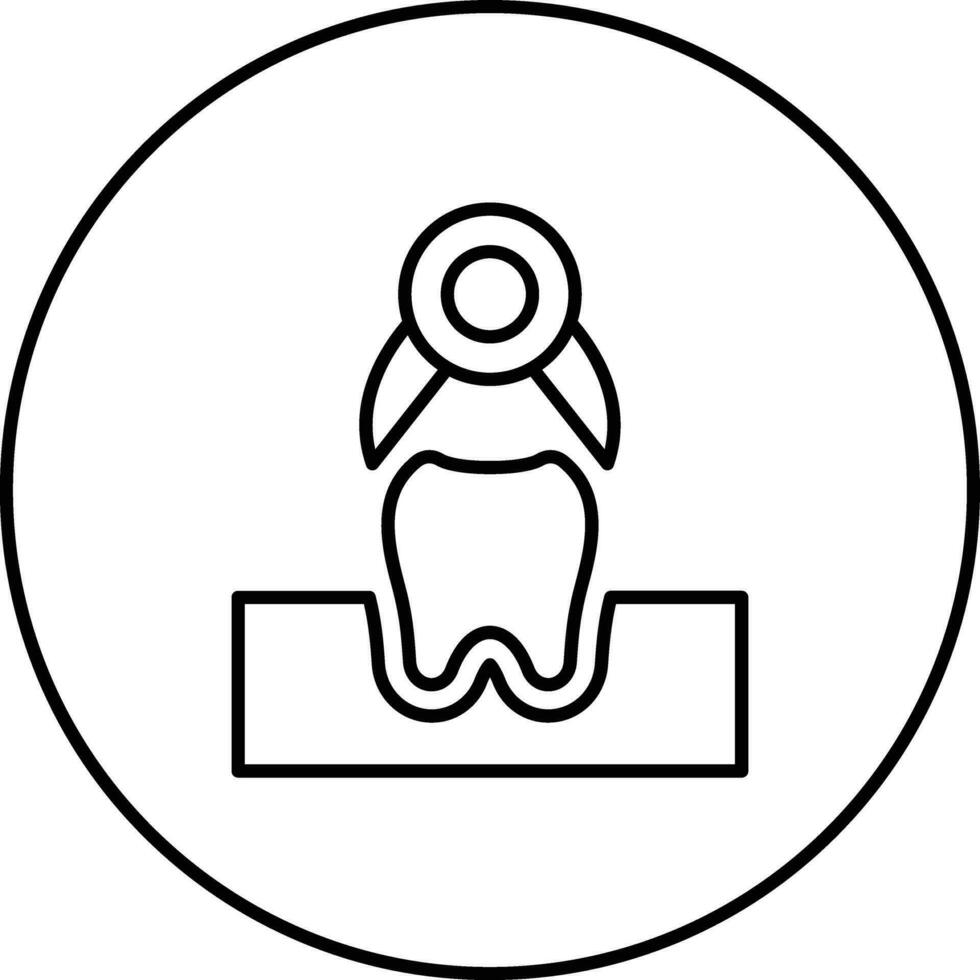 Tooth Extraction Vector Icon