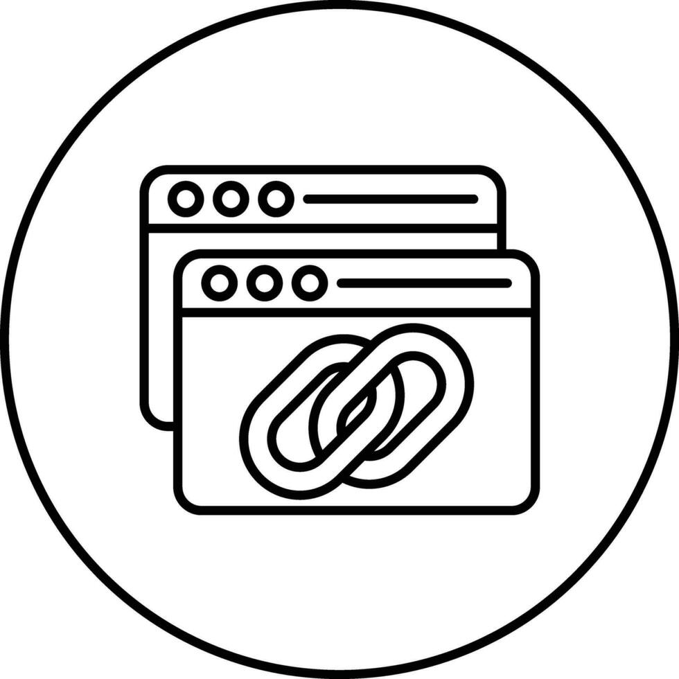 Backlink Vector Icon