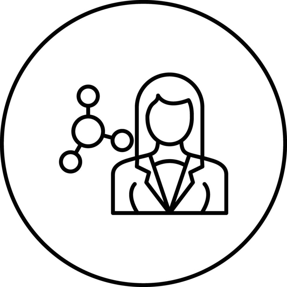 Scientist Female Vector Icon