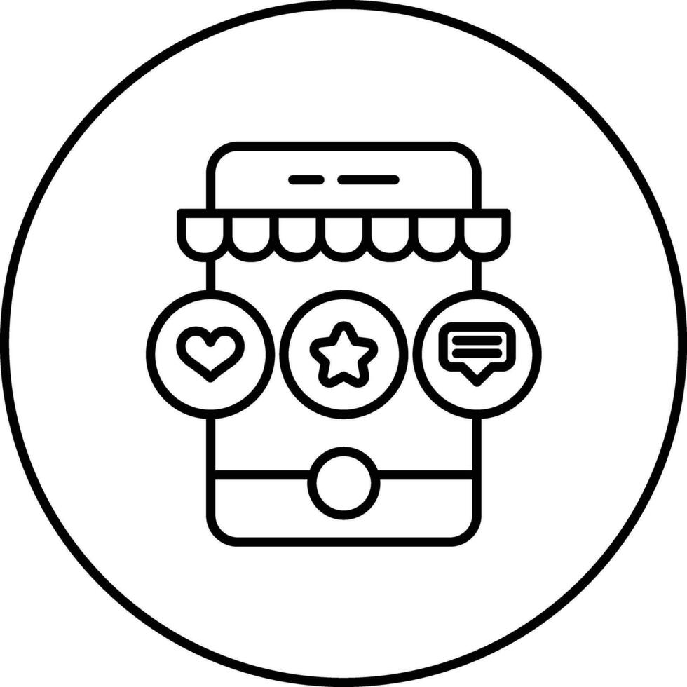 Influencer Marketplace Vector Icon