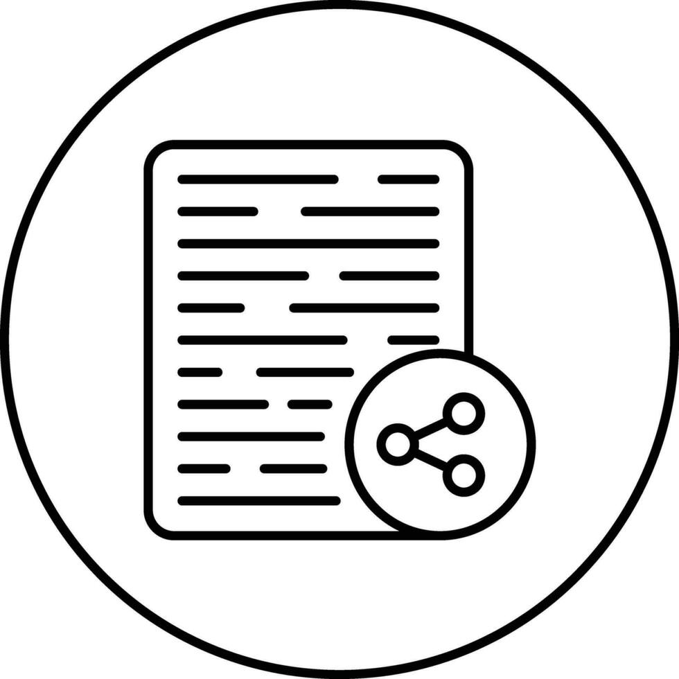 Content Sharing Vector Icon