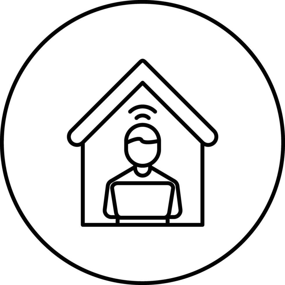 Remote Work Vector Icon