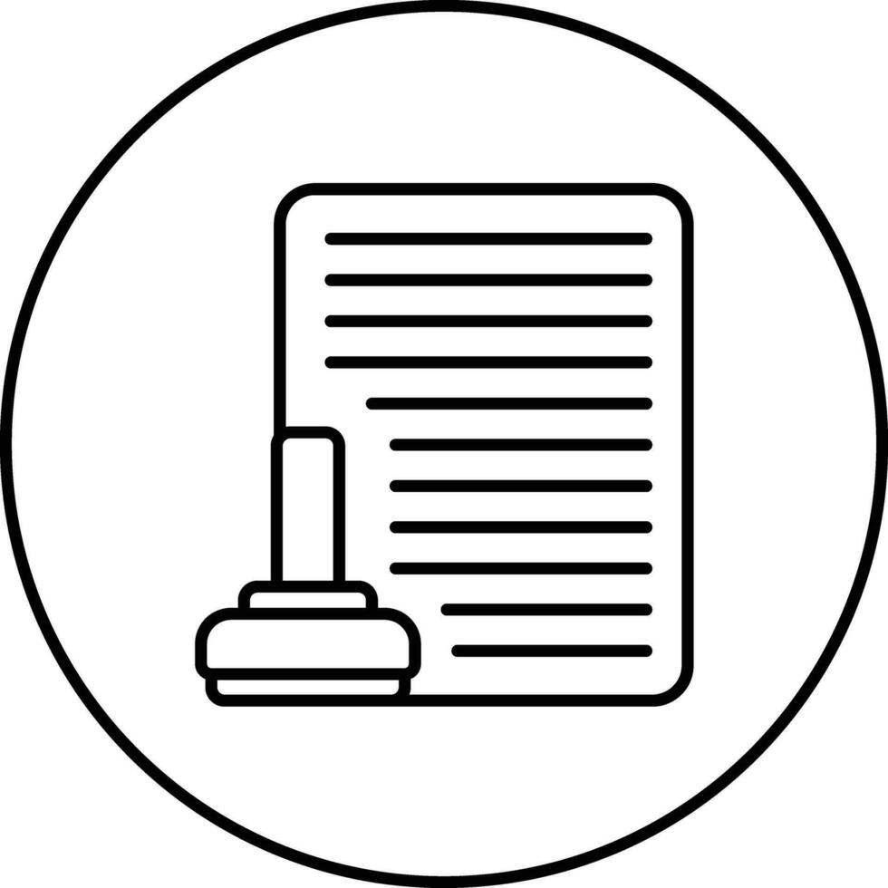 Legal Document Vector Icon