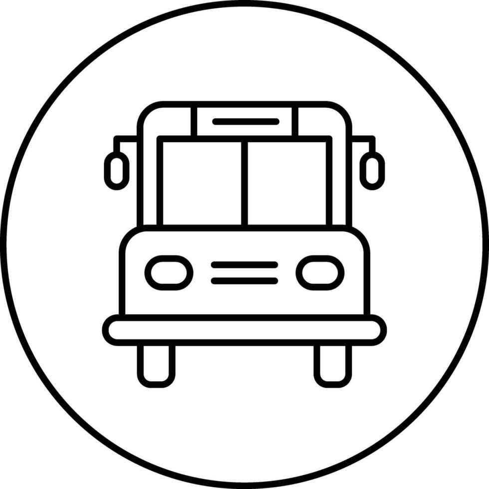 School Bus Vector Icon