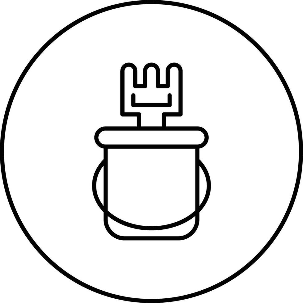 Sand Bucket Vector Icon