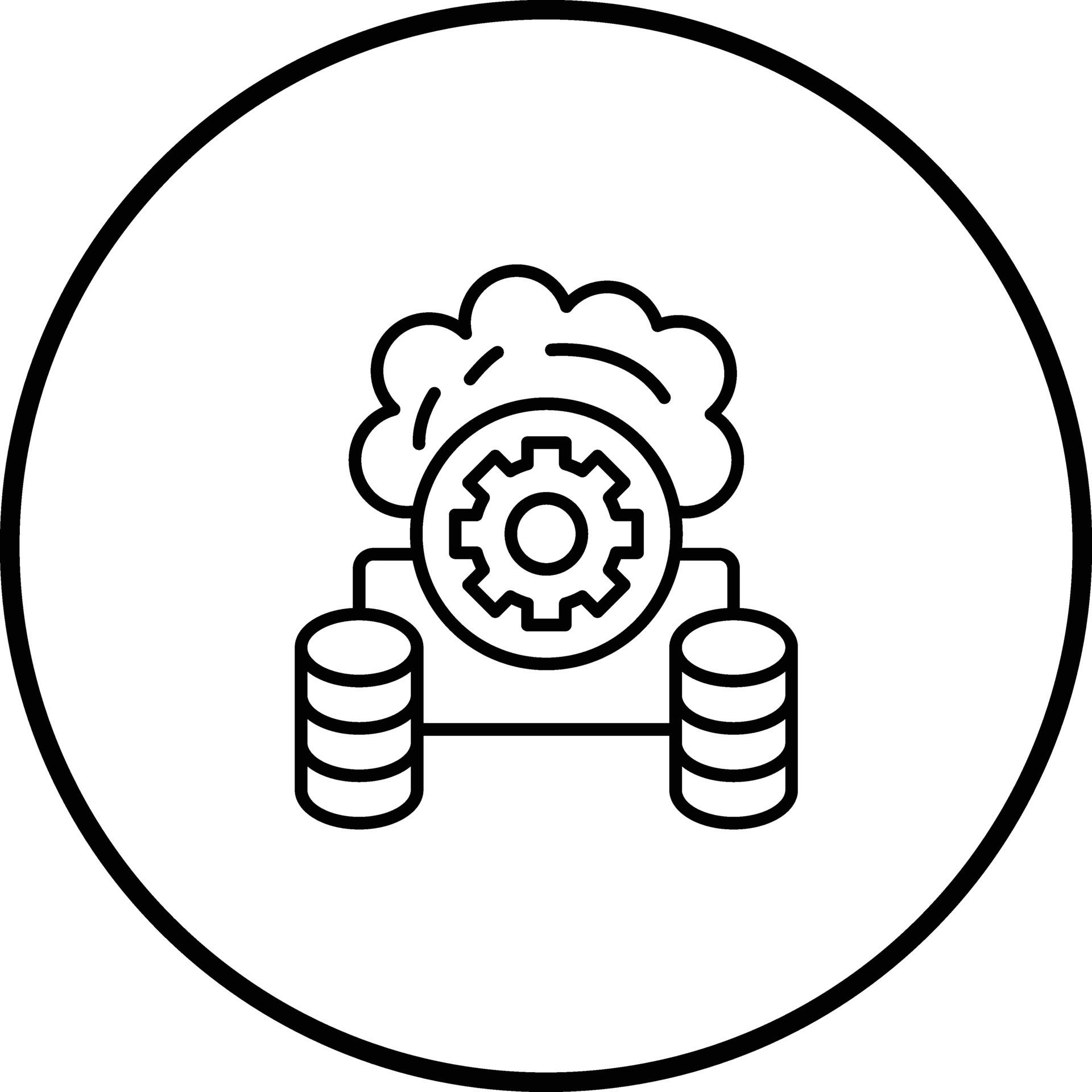 Database connection vector icon 32215285 vector art at vecteezy