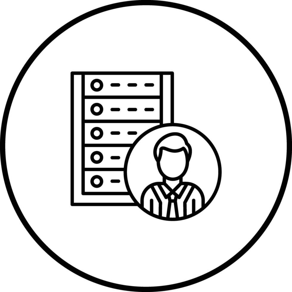 Server Client Vector Icon
