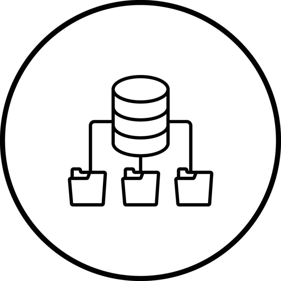 Database Architecture Vector Icon