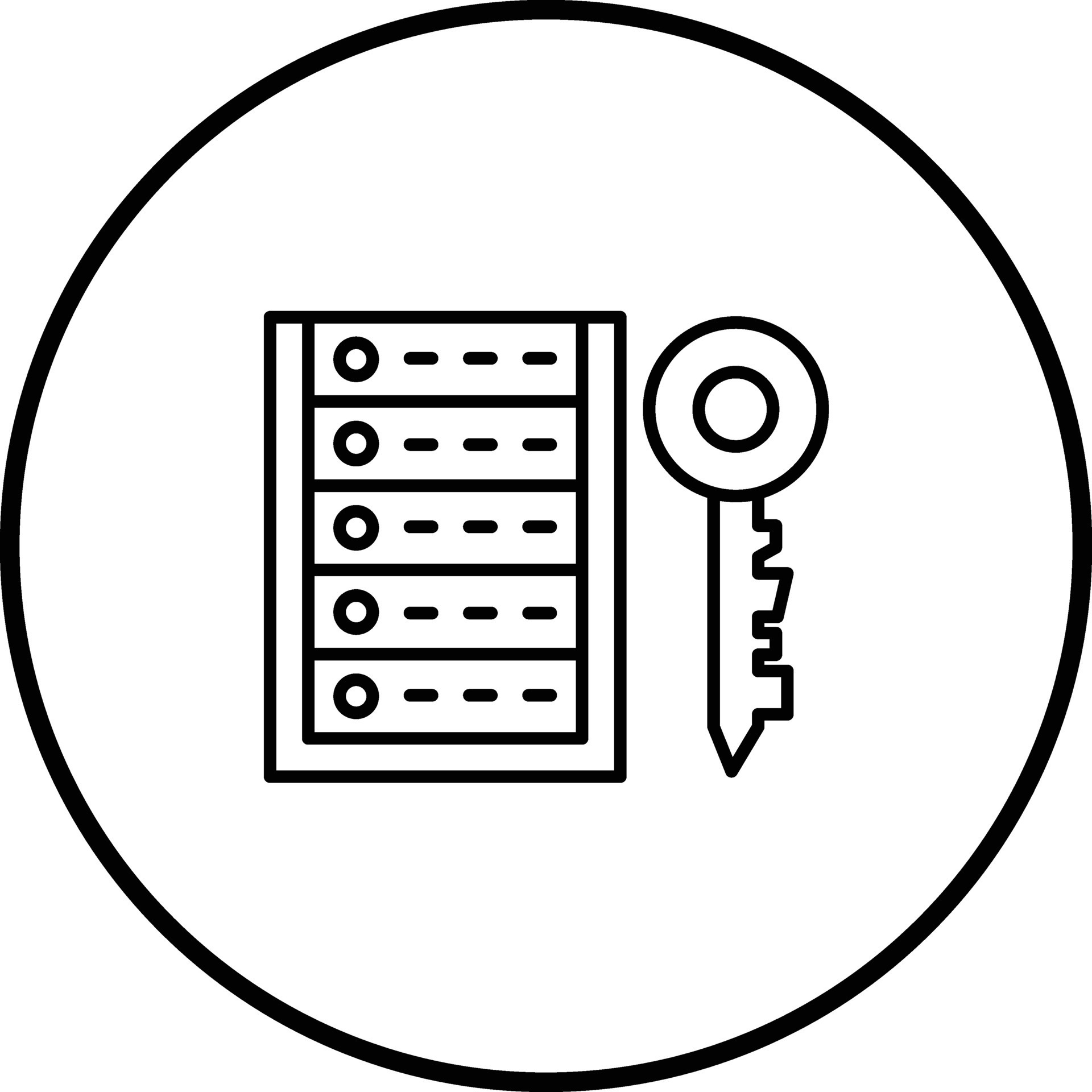 Server Encryption Vector Icon 32215318 Vector Art at Vecteezy