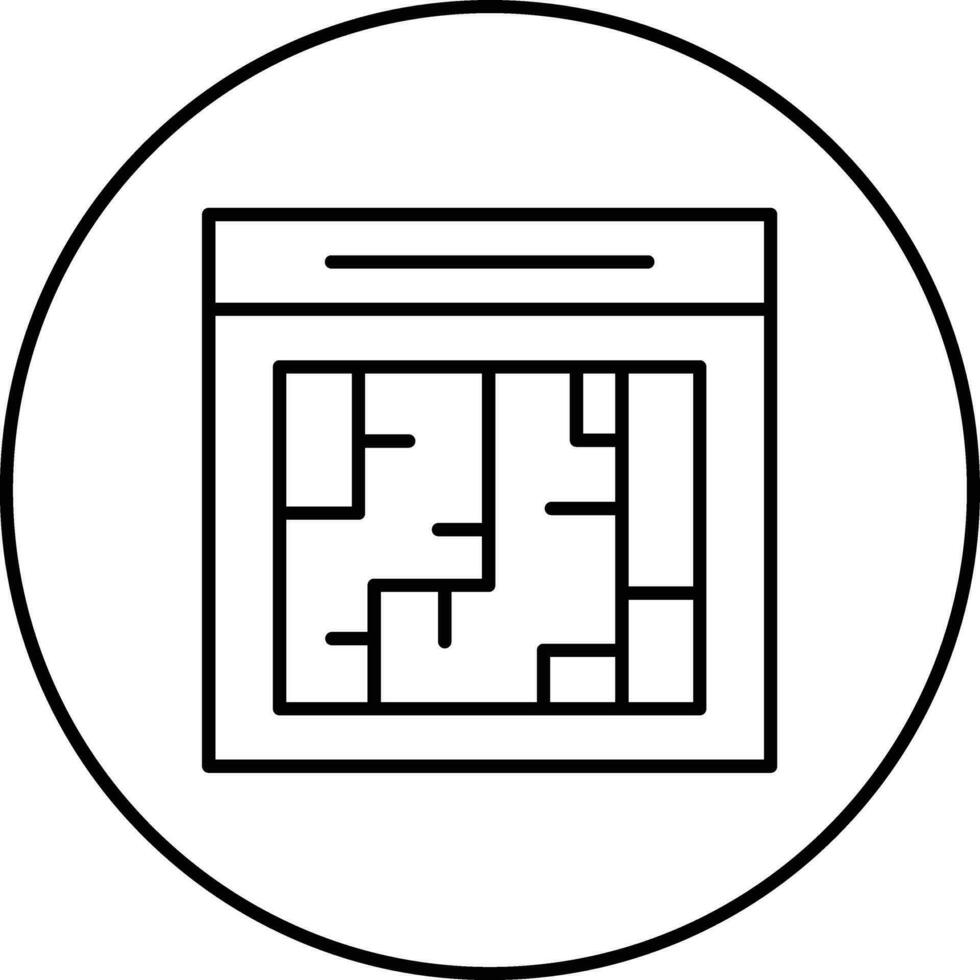 Evacuation Plan Vector Icon