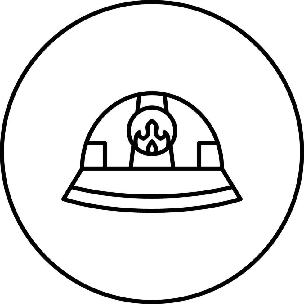 Firefighter Helmet Vector Icon