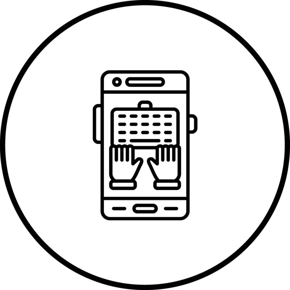 Typing Vector Icon