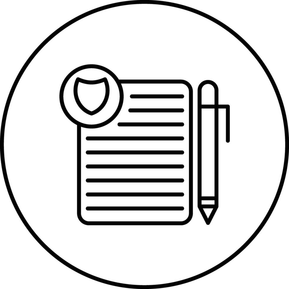 Privacy Policy Template Vector Icon